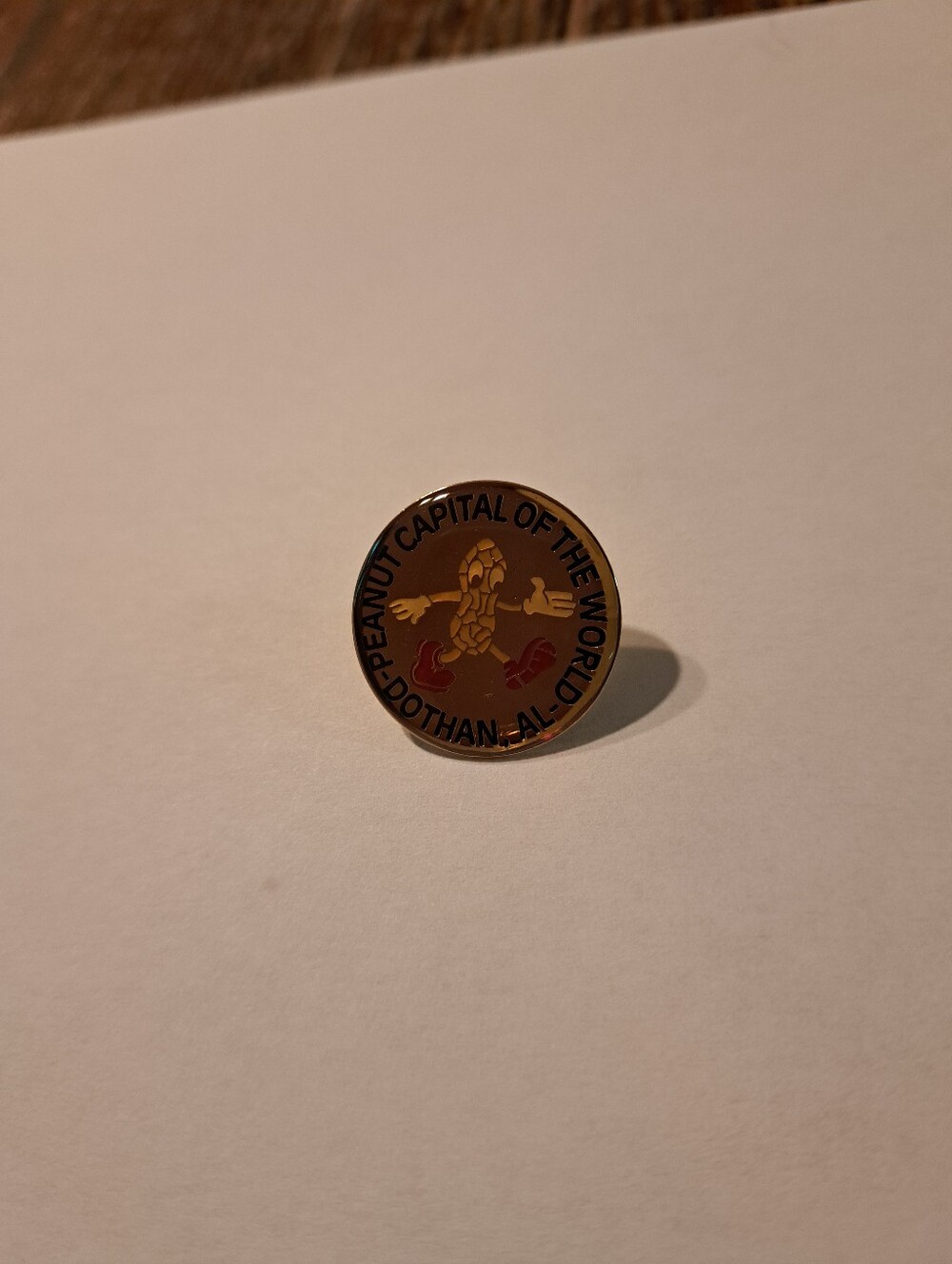 Vintage New Peanut Capital Of The World Dothan Alabama State Souviner Pin